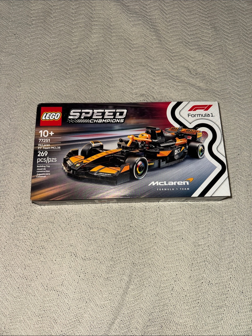 Formula 1 Speed Champions Race Car Lego- Black & Orange